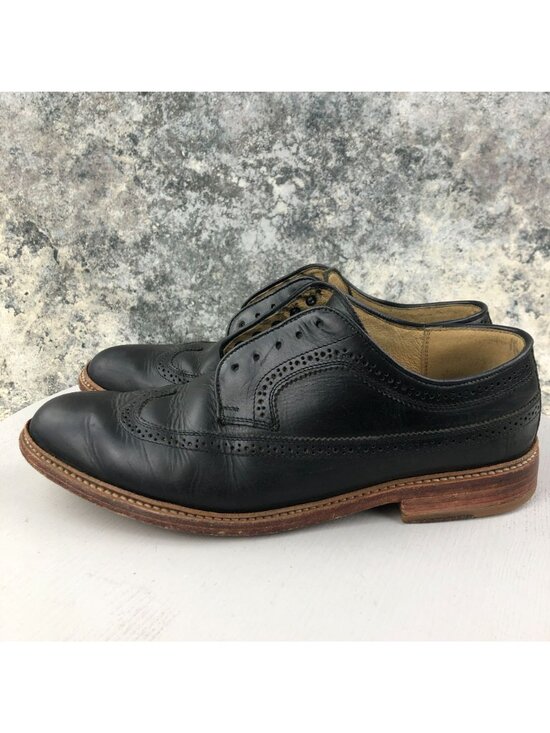 Frye Men\'s Size 11.5D James Black Leather Brogue Wingtip Oxfords Dress Shoes main image 9